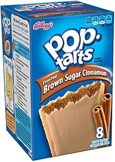 Kellogg's Frosted Brown Sugar Pop Tarts, Cinnamon, 14 oz (package of 2 Boxes)