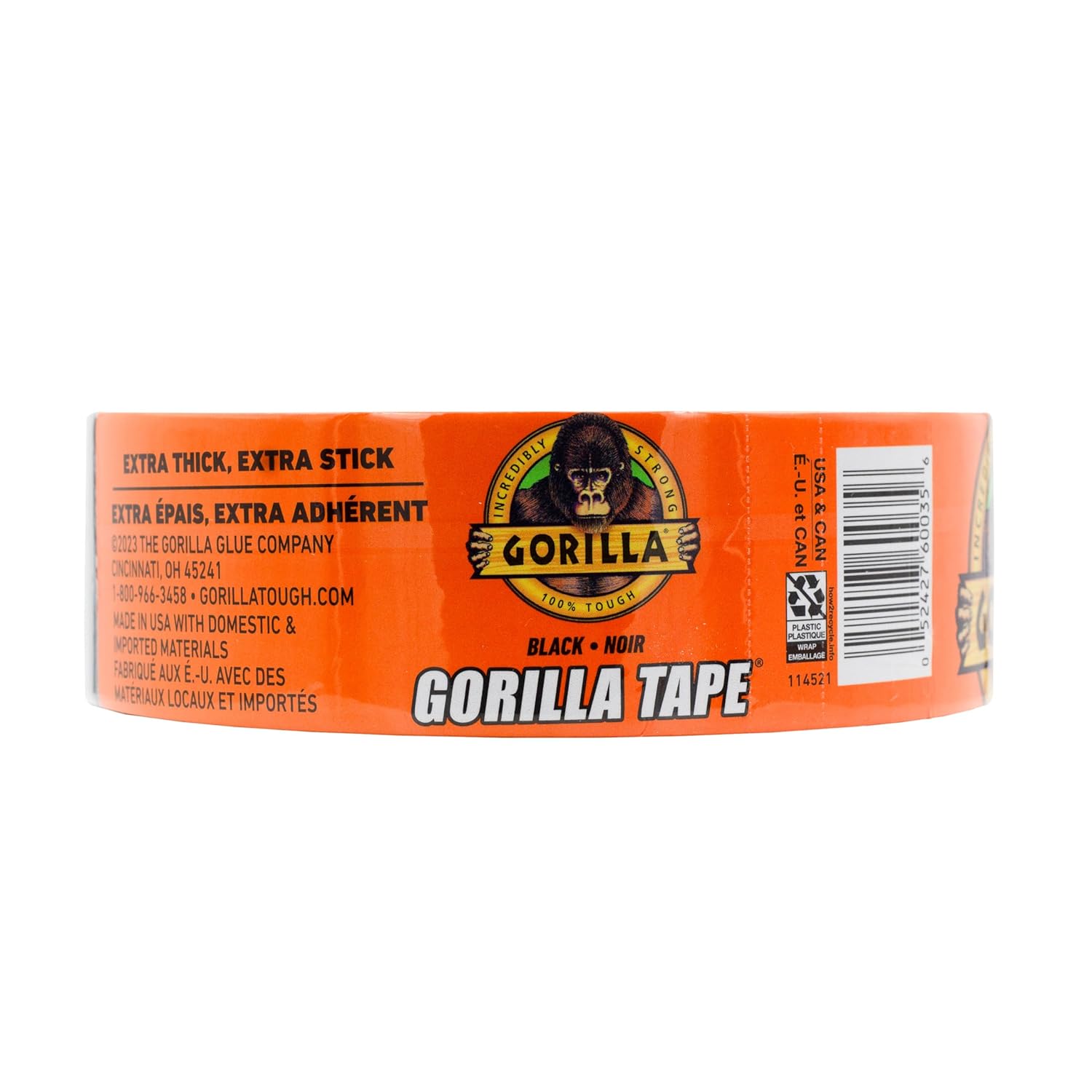 Gorilla Tape, Duct Tape, Utility Tape, Triple Layer Strength, Indoor & Outdoor, Weather Resistant Shell, 1.88 in x 35 yd, Black, (Pack of 2)-6