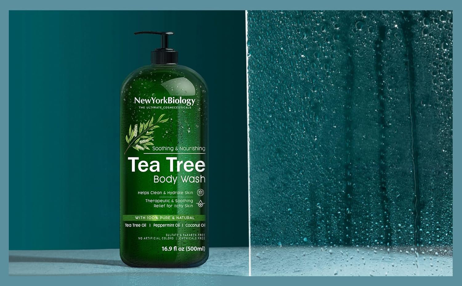 New York Biology Tea Tree Body Wash for Men and Women - Moisturizing Body Wash Helps Soothe Itchy Skin, Jock Itch, Athletes Foot, Nail Fungus, Eczema, Body Odor and Ringworm - 16.9 Fl Oz-5