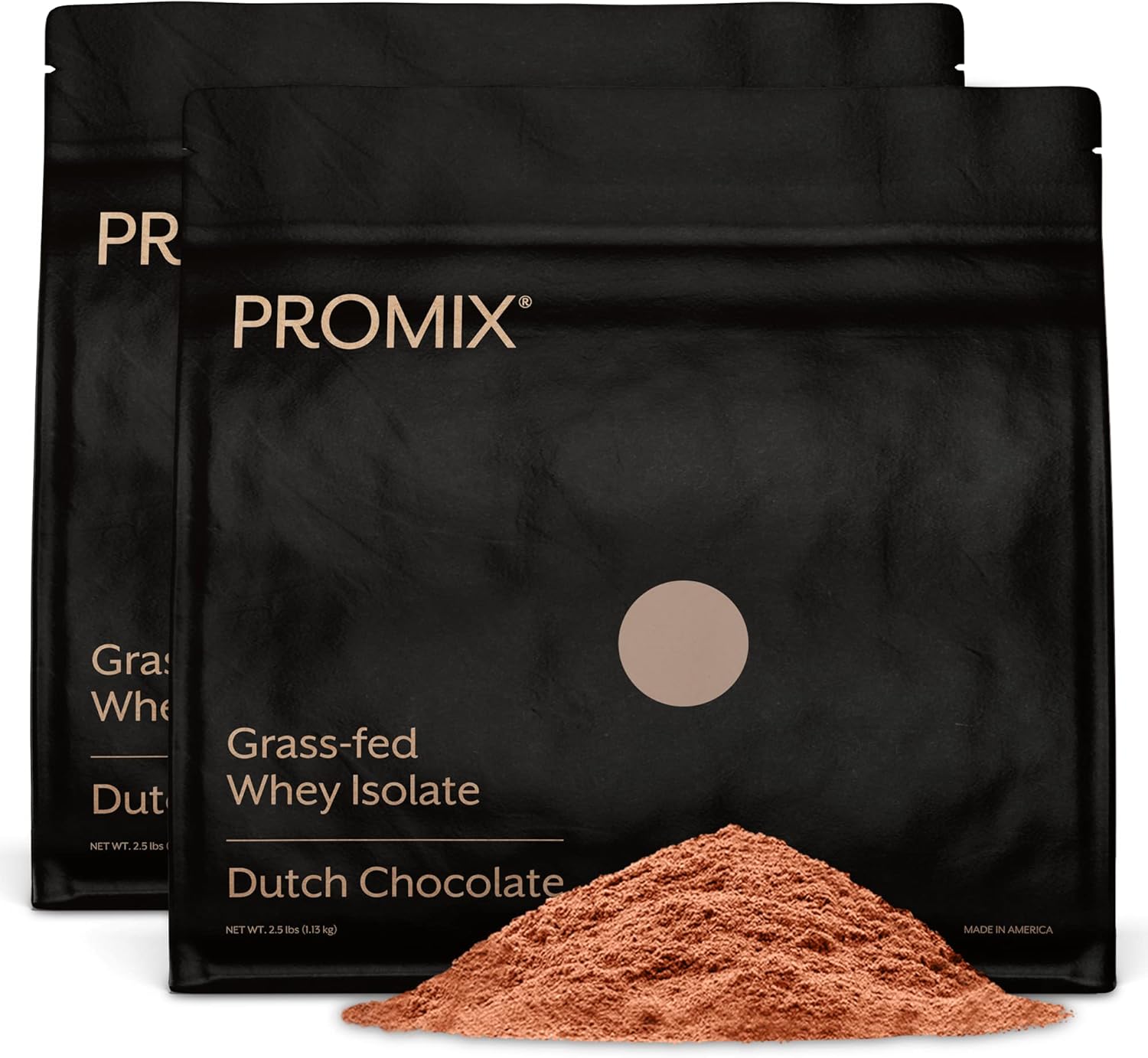 Promix Whey Protein Isolate Powder, Chocolate - 5lb Bulk - Grass-Fed & 100% All Natural - ­Post Workout Fitness & Nutrition Shakes, Smoothies, Baking & Cooking Recipes - Gluten-Free & Keto-Friendly-0