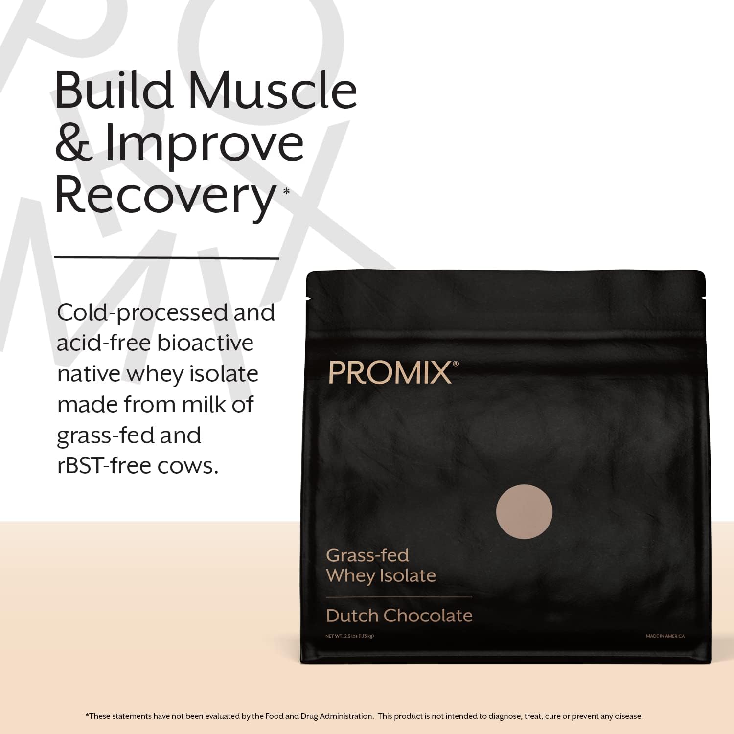 Promix Whey Protein Isolate Powder, Chocolate - 5lb Bulk - Grass-Fed & 100% All Natural - ­Post Workout Fitness & Nutrition Shakes, Smoothies, Baking & Cooking Recipes - Gluten-Free & Keto-Friendly-4