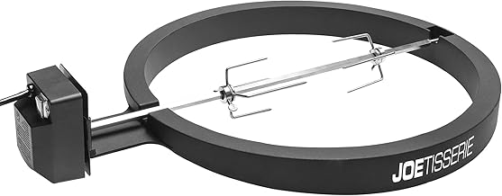 Kamado Joe JoeTisserie Rotisserie Accessory Attachment for 24-inch Big Joe Grills with Stainless Steel Spit Rods up to 50 lbs of Food, Model BJ-TISSERIENA