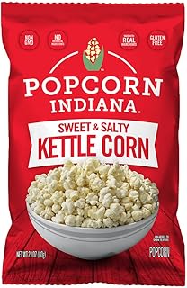 Popcorn Indiana Kettle Corn, King Size Bags Caddy (6 Count - 2.1 Oz Each)