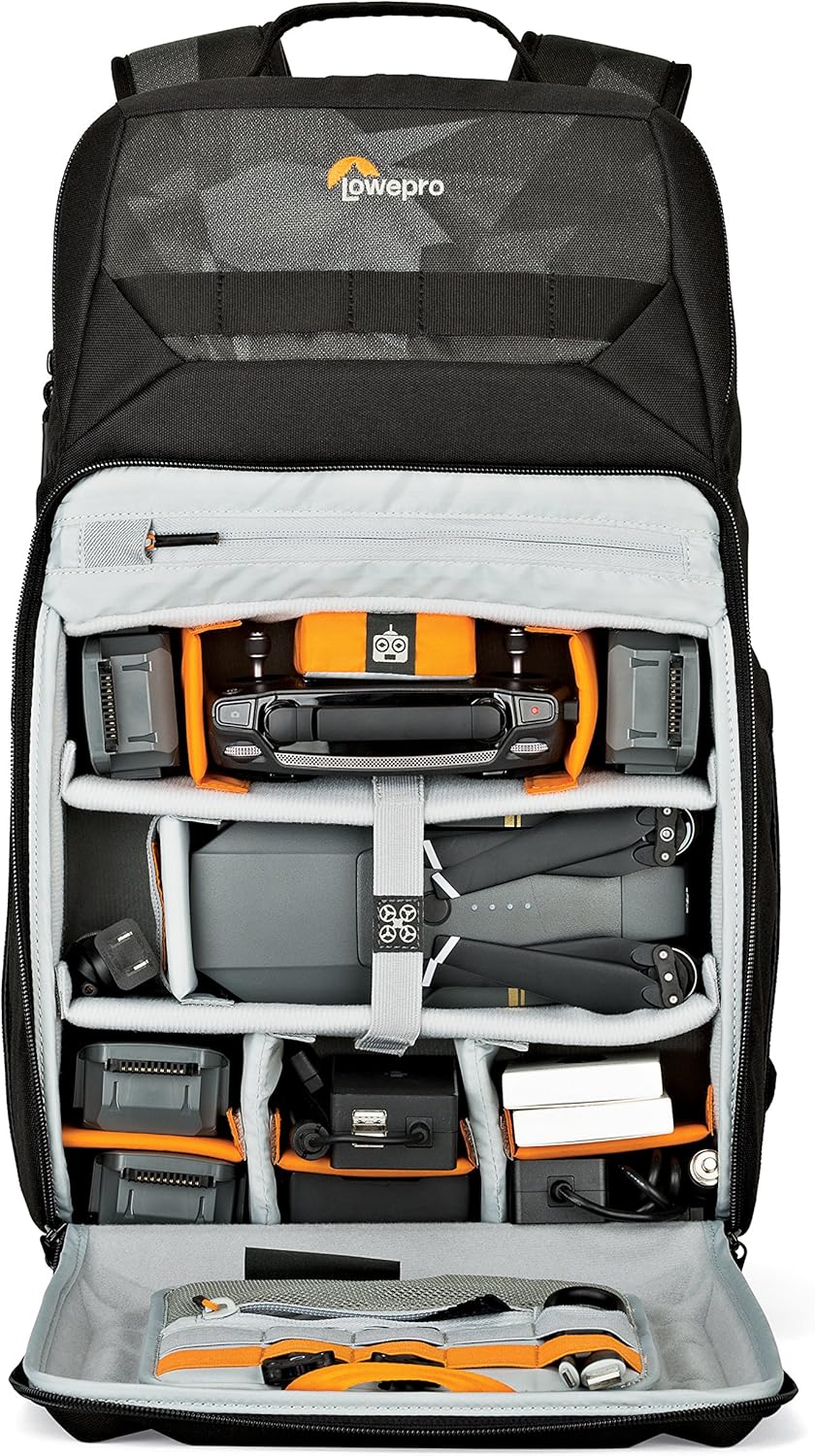 Lowepro LP37099 DroneGuard BP 250 - A specialized drone backpack providing rugged protection for your DJI Mavic Pro/Mavic Pro Platinum, 15” laptop and 10” tablet,Black/Fractal, Large-3