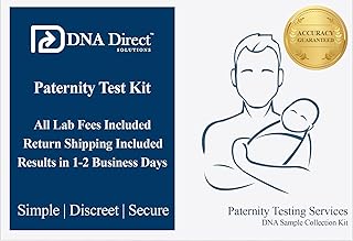 DNA Direct Paternity Test Kit - All Lab Fees & Shipping to Lab Included - at Home Collection Kit for Father and Child - Results in 1-2 Business Days