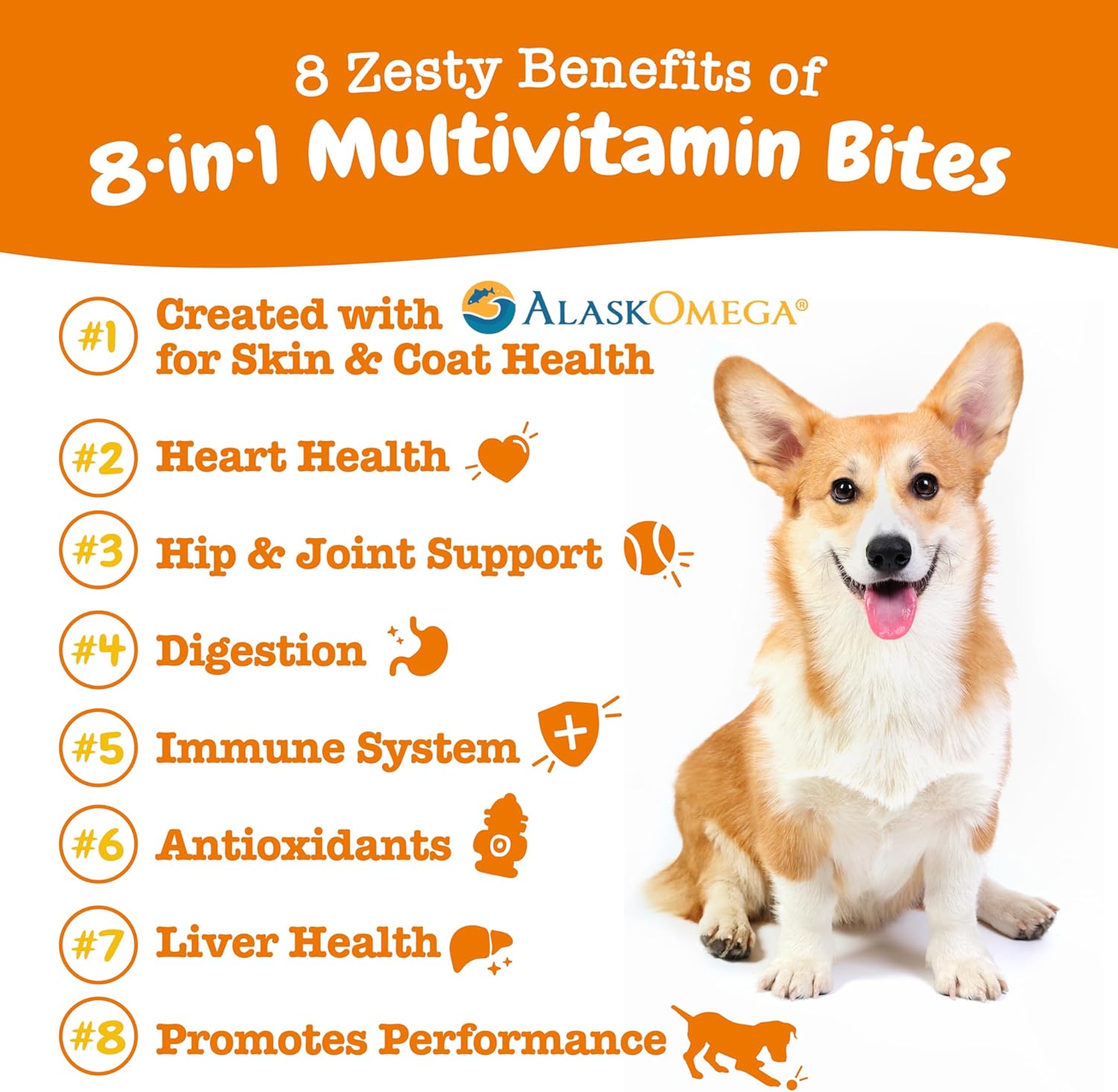 Zesty Paws Multivitamin Treats for Dogs - Glucosamine Chondroitin for Joint Support + Digestive Enzymes & Probiotics - Grain Free Dog Vitamin for Skin & Coat + Immune Health - Chicken Flavor - 90ct-1