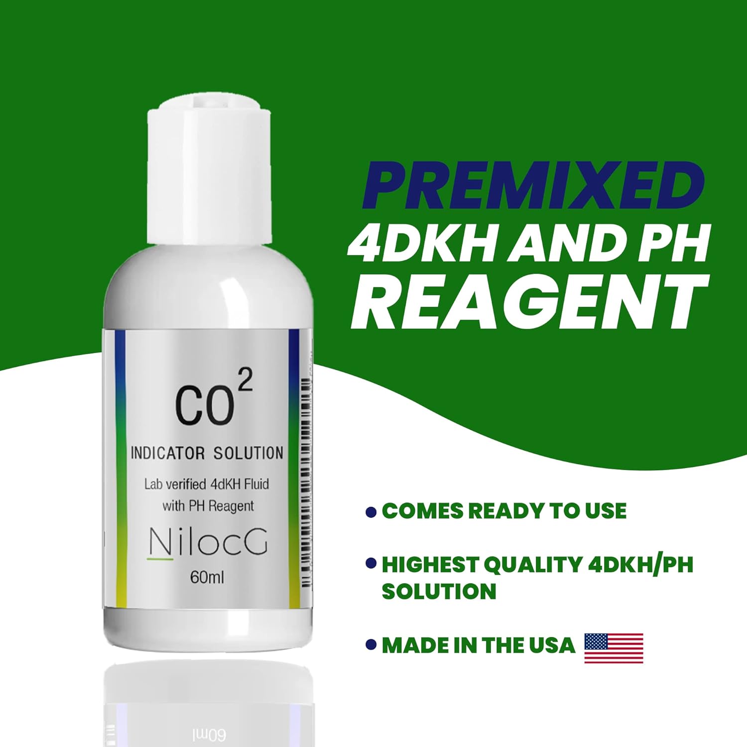 NilocG Aquatics Co2 Drop Checker Solution 4dKH/Ph Reagent for The Most Accurate Monitoring of Your Planted Tank Co2 Levels-1