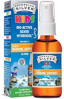 Sovereign Silver Bio-Active Silver Hydrosol Liquid for Kids Immune Support – Fine Mist, 2 oz.