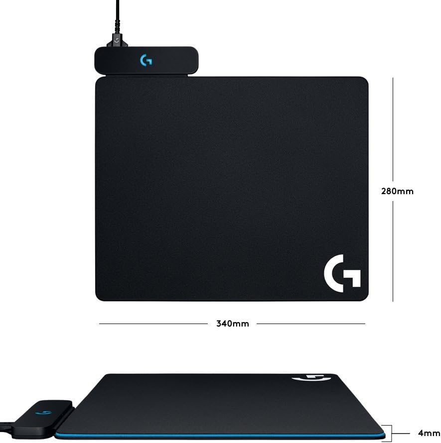 Logitech G POWERPLAY Wireless Charging System for G502 LIGHTSPEED, G502 X PLUS, PRO X Superlight Gaming Mice & more, Wireless Charging Mouse Pad for PC/Mac, in Cloth + Hard Mousepads-2