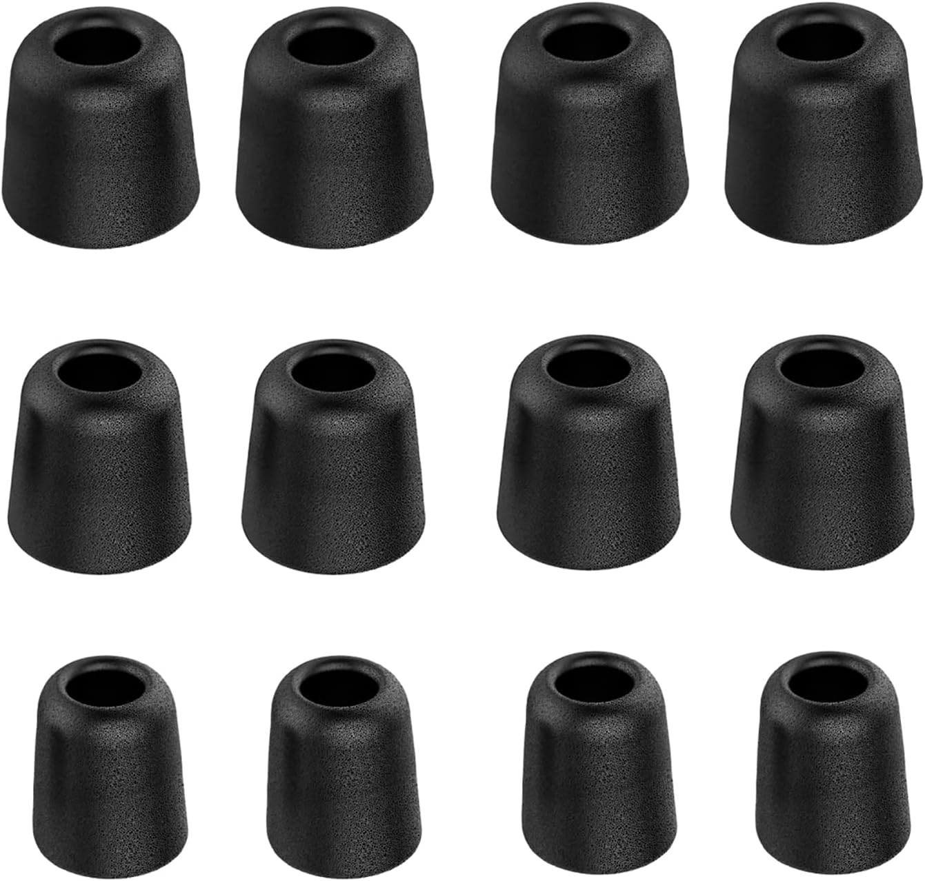 [6 Pairs] Earphone Tips New Bee 12pcs Replacement Earbud Tips Blocking Out Ambient Noise Memory Foam Earbuds Inner 4.9mm for in-Ear Headphones with 5mm-7mm Tips (Black, S/M/L)-5