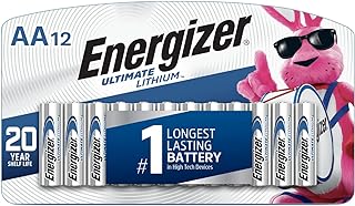 Energizer AA Batteries, Ultimate Double A Battery Lithium, 12 Count