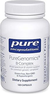 Pure Encapsulations PureGenomics B-Complex - Broad Spectrum B Vitamin Support for Genetic Expression, Cellular Function, Hormone Production & Energy Metabolism* - with Vitamin B12 & B6-120 Capsules