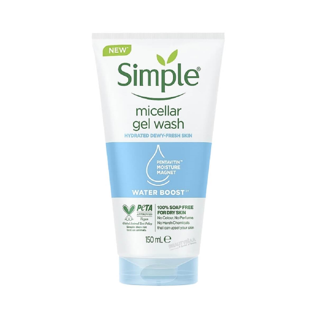 Simple Water Boost Micellar Gel Facial Wash, 5 Oz (150 ML) (1 Count)-0