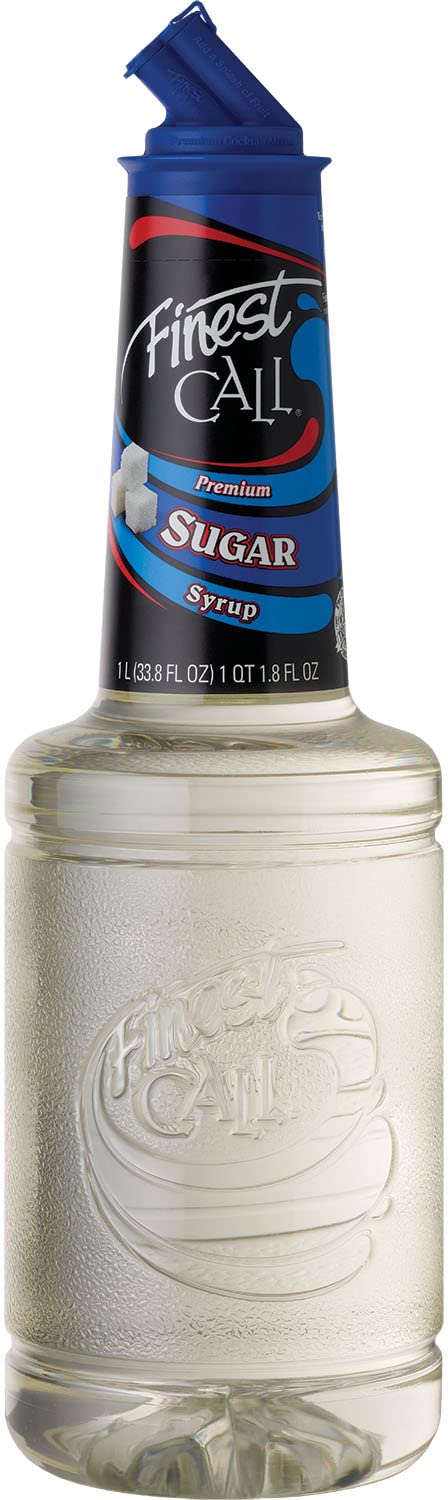 Finest Call Premium Pure Cane Sugar Simple Syrup Mix, 1 Liter Bottle (33.8 Fl Oz), Individually Boxed-0