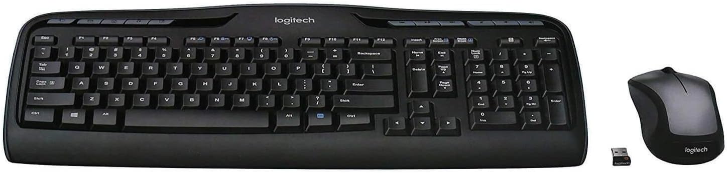 Logitech MK335 Wireless Keyboard and Mouse Combo - Black/Silver-0