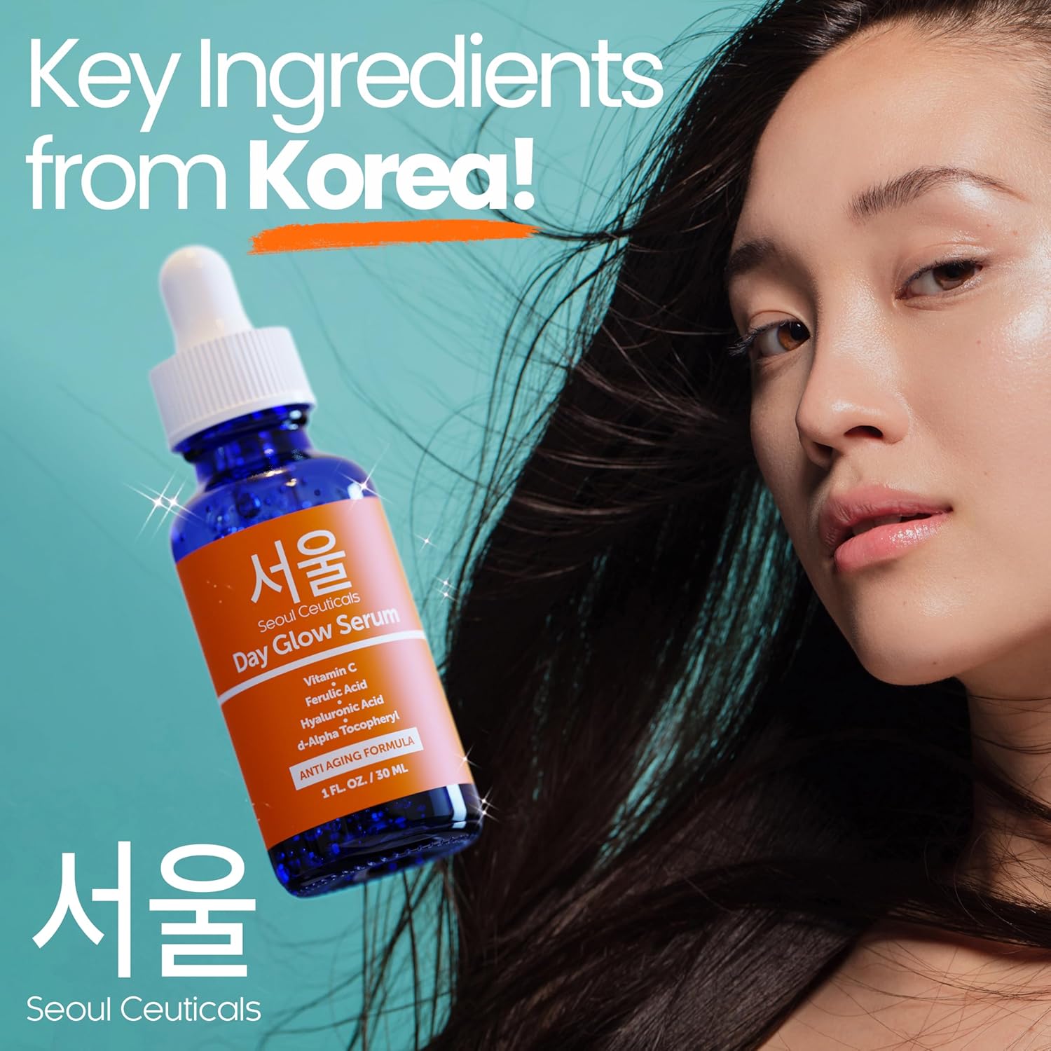 SeoulCeuticals Korean Skin Care 20% Vitamin C Hyaluronic Acid Serum + CE Ferulic Acid - Potent Anti Aging, Anti Wrinkle Korean Beauty 1oz-6