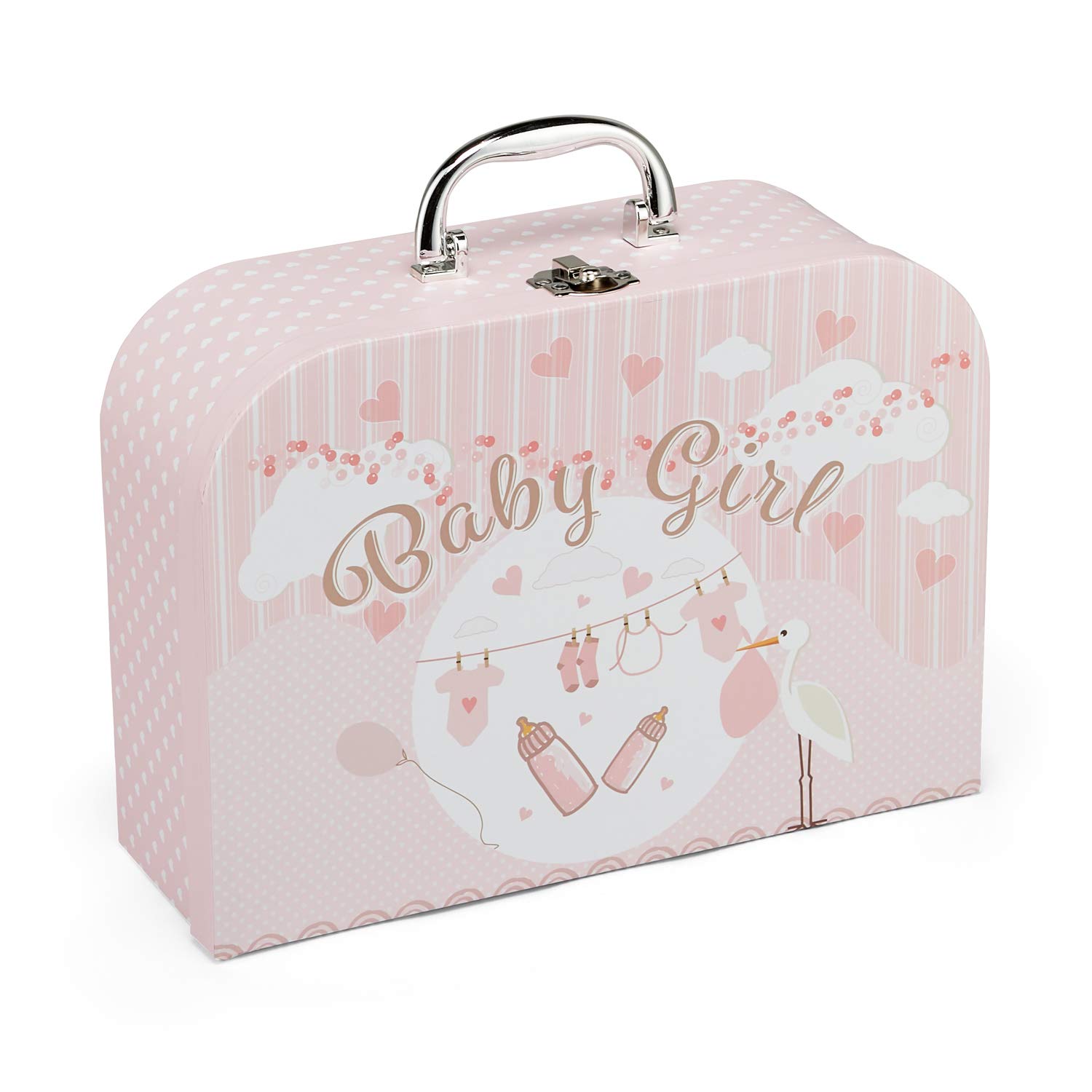 Baby Box Shop Baby Shower Gifts Girl - 12 pcs Baby Essentials for Newborn Girl, Baby Girl Gifts Newborn - Unique Baby Girl Gifts, Baby Girl Hamper for New Born Baby Gifts Girl - Pink-1