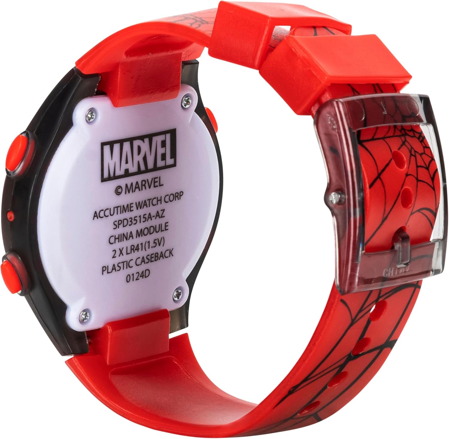 Accutime Marvel Spider-Man Digital Watch for Kids – Durable Plastic Timepiece, LCD Display, Quartz Accuracy, Iconic Spiderman Imagery-7