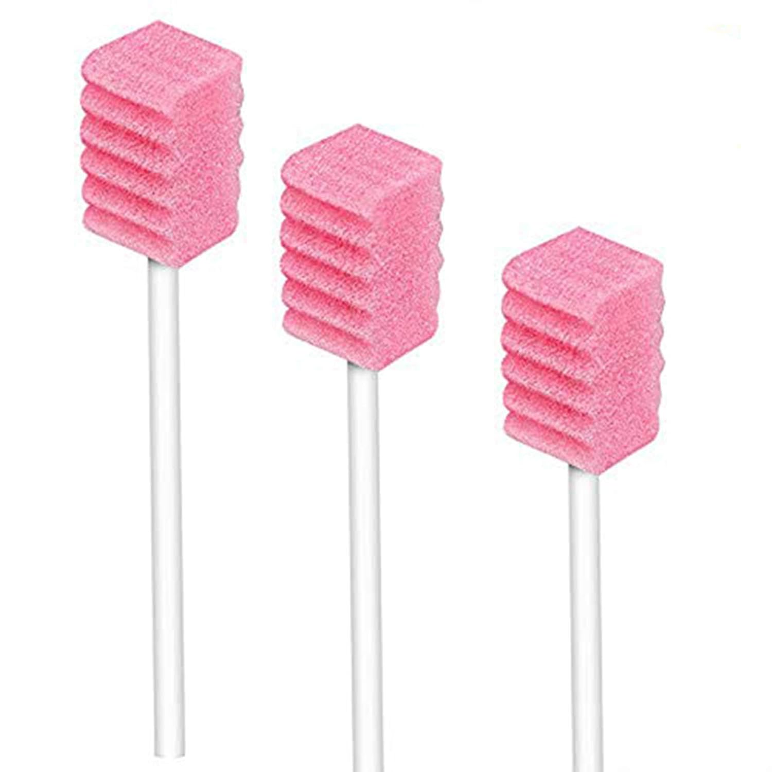 (50 Pack) Disposable Oral Swabs, Sterile Dental Sponge Swabsticks Unflavored for Mouth & Gum Cleaning-0