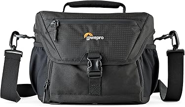 Lowepro LP37123, Nova 180 AW II Camera Bag, Waterproof, Customizable, Fits Pro-Depth DSLR with Lens, Compact Drone, 3-4 Additional Lenses, Flash, Black