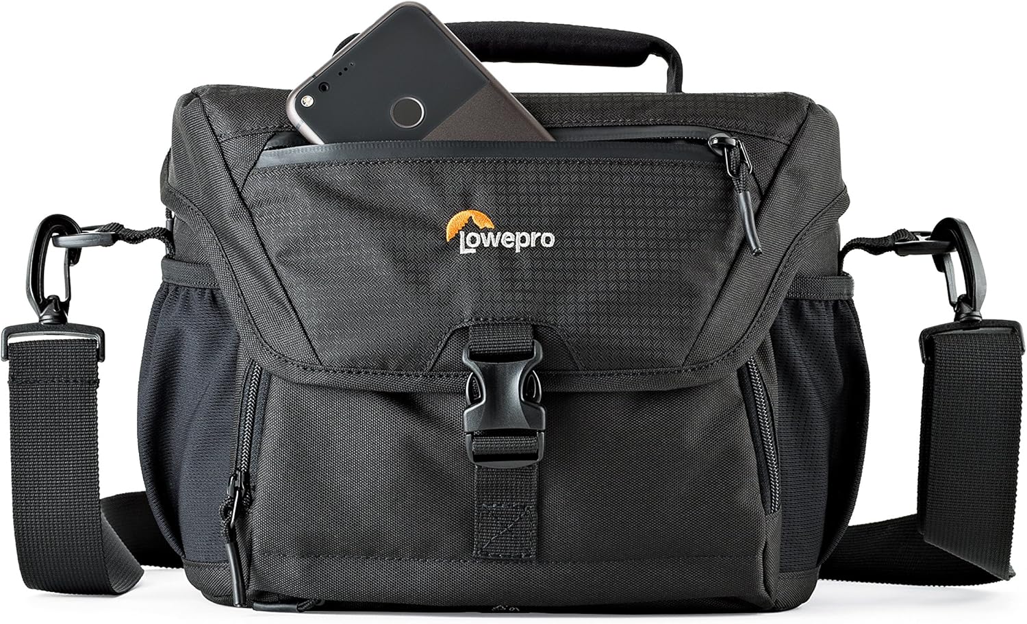 Lowepro LP37123, Nova 180 AW II Camera Bag, Waterproof, Customizable, Fits Pro-Depth DSLR with Lens, Compact Drone, 3-4 Additional Lenses, Flash, Black-1