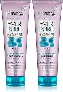 L'Oreal Paris EverPure Sulfate-Free Repair and Defend Conditioner, 8.5 Fluid Ounce (Pack of 2)