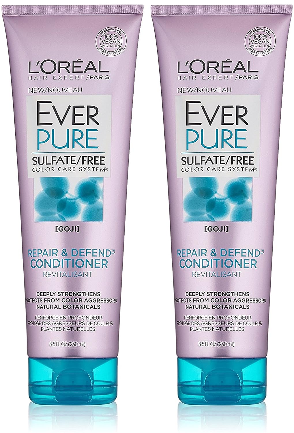 L'Oreal Paris EverPure Sulfate-Free Repair and Defend Conditioner, 8.5 Fluid Ounce (Pack of 2)-0