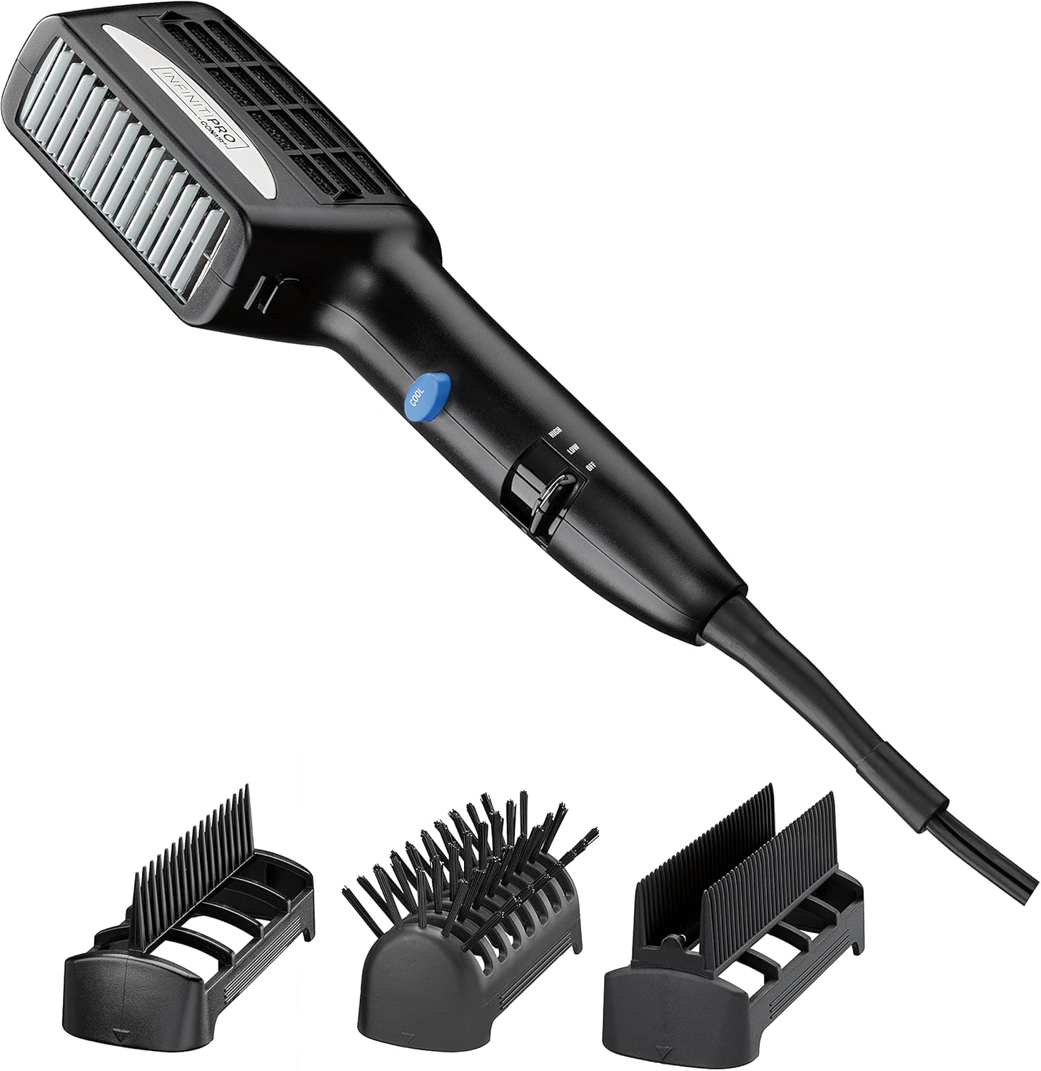 INFINITIPRO BY CONAIR 3-in-1 Styling Hair Dryer, 1875W Hair Dryer with Ceramic Technology and 3 Attachments-0