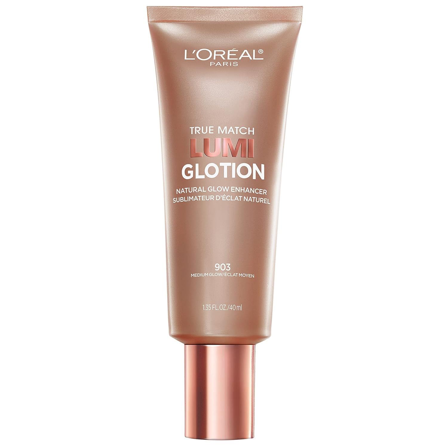 L'Oreal Paris Makeup True Match Lumi Glotion, Natural Glow Enhancer, Illuminator Highlighter, Bronzing Drops For a Sun-Kissed Glow, 903 Medium-0