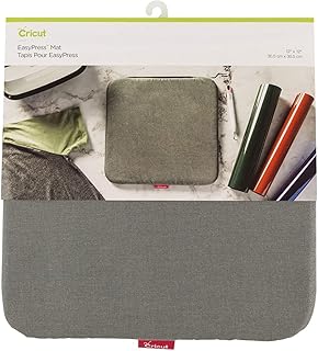 Cricut EasyPress Mat (12" x 12"), Protective Resistant Mat for Heat Press Machines, HTV and Iron On Projects, Heat Press Mat, Compatible with EasyPress 2 Machine, Gray