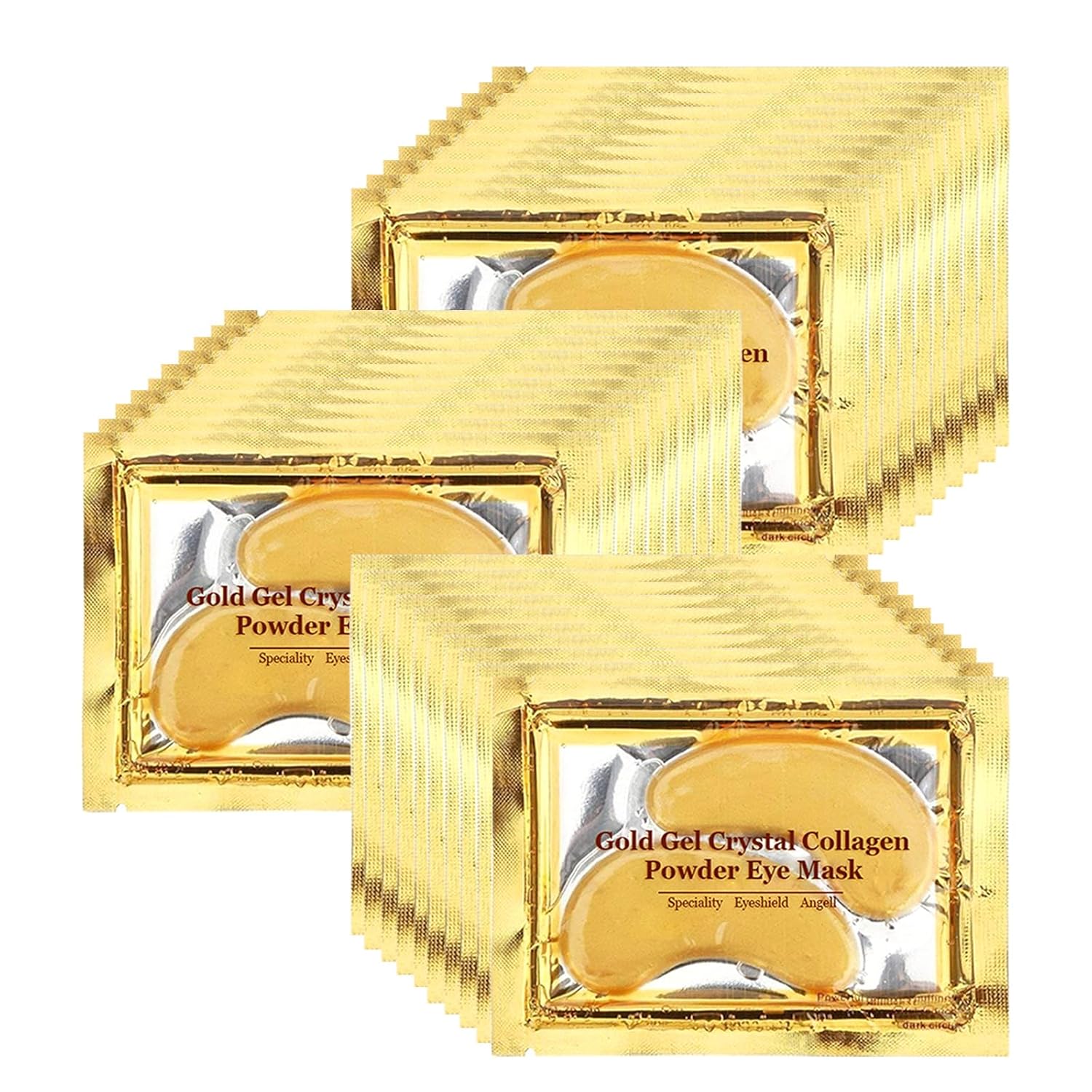 Adofect 30 Paris Under Eye Patches 24k Gold Under Eye Mask for Puffy Eyes and Dark Circles Treatments, Under Eye Bags Treatment Collagen Gel Pads for Beauty & Personal Care, Gold-0