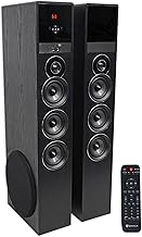 Rockville TM150B Black Home Theater System Tower Speakers 10" Sub/Bluetooth/USB