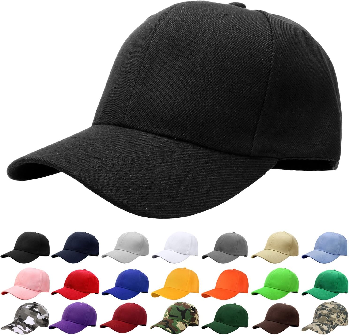 Falari Baseball Cap Adjustable Size for Running Workouts and Outdoor Activities All Seasons-0