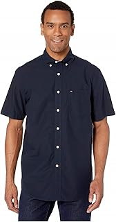 Tommy Hilfiger Men's Short Sleeve Casual Button Down Shirt in Classic Fit