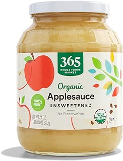 365 by Whole Foods Market, Organic Unsweetened Apple Sauce, 24 Ounce