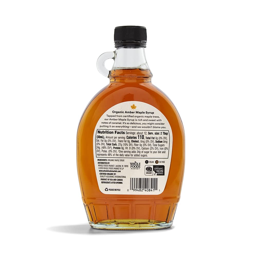 365 by Whole Foods Market, Organic Grade A Amber Maple Syrup, 12 Fl Oz-3