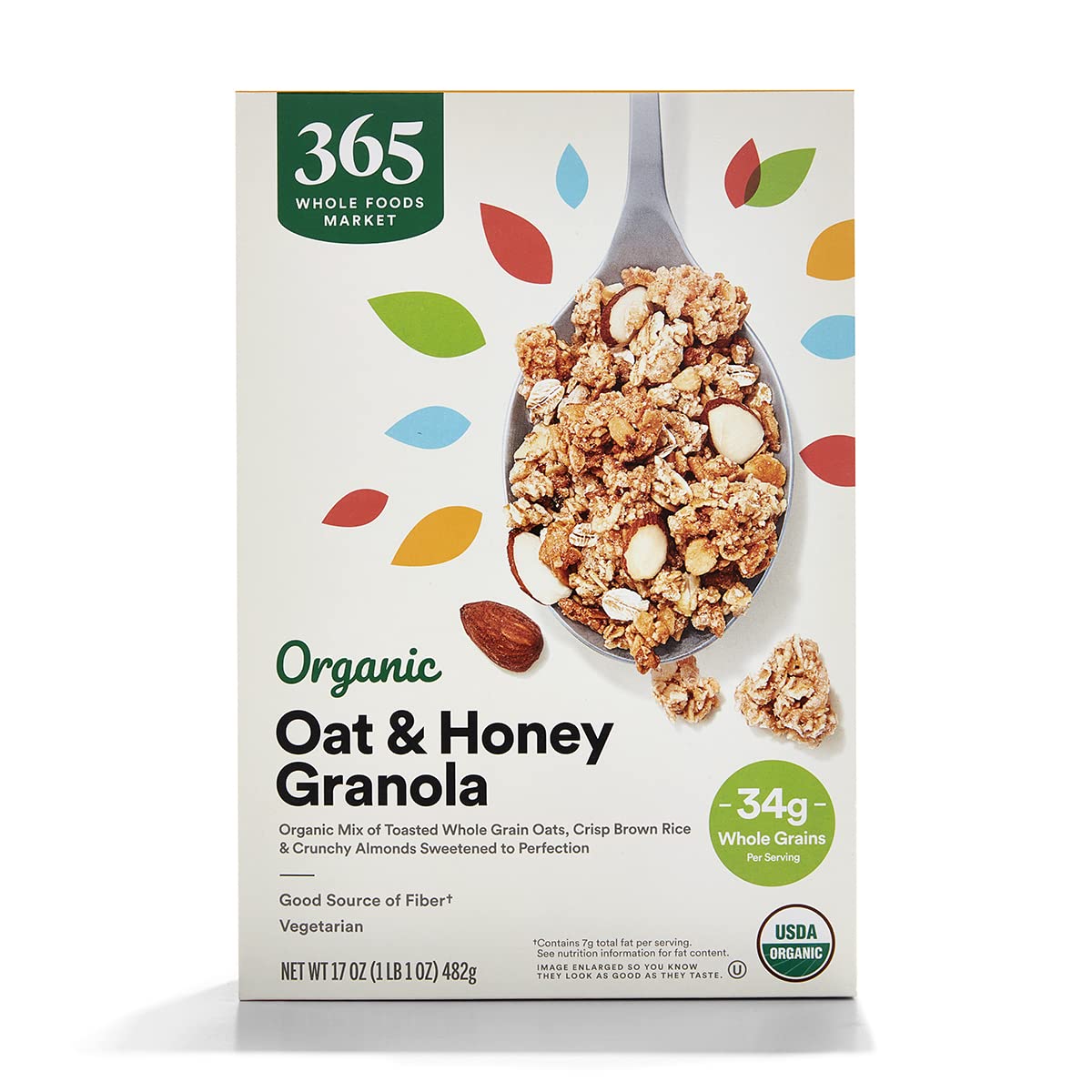 365 by Whole Foods Market, Organic Granola Oat And Honey, 17 Ounce-0