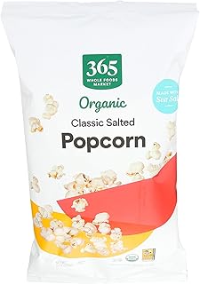 365 by Whole Foods Market, Organic Classic Salted Popcorn, 6 Ounce