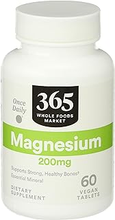 365 by Whole Foods Market, Magnesium 200Mg, 60 Tablets