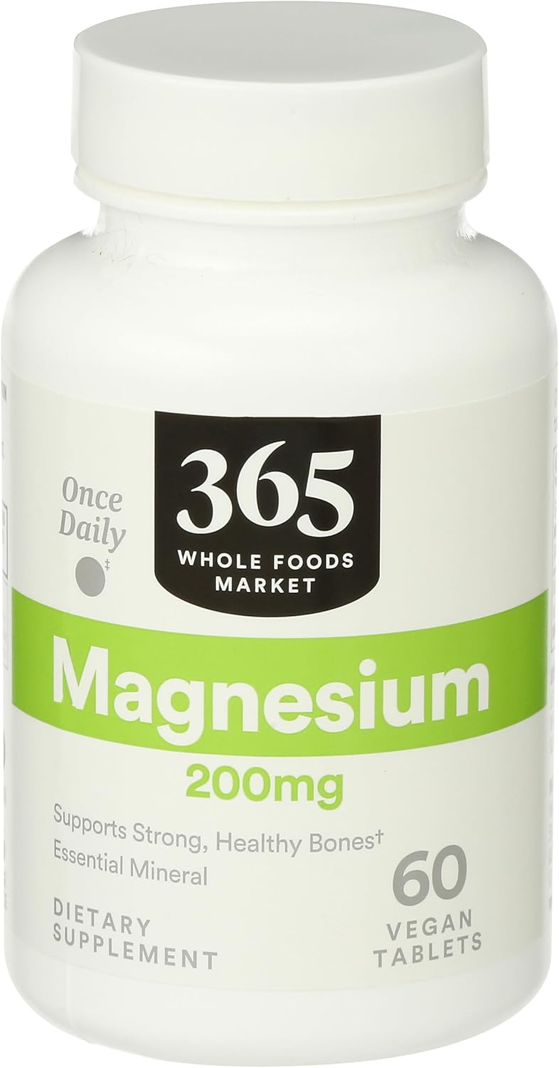 365 by Whole Foods Market, Magnesium 200Mg, 60 Tablets-0