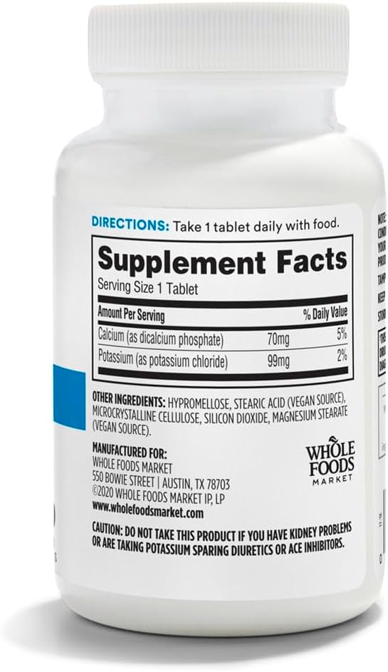 365 by Whole Foods Market, Potassium 99Mg, 250 Tablets-1