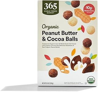 365 by Whole Foods Market, Organic Cocoa And Peanut Butter Balls, 10 Ounce