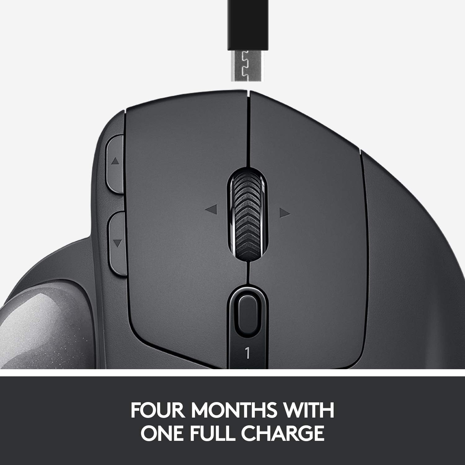 Logitech MX Ergo Wireless Trackball Mouse, Ergonomic Design, Move Content Between 2 Windows and Apple Mac Computers (Bluetooth or USB), Rechargeable-8