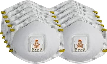 3M 50051138543438 Particulate Respirator 8511, N95 (Pack of 10)