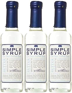 Stirrings Pure Cane Simple Syrup Cocktail Mixer - Excellent Flavoring for Coffee, Tea, and Baking | Pack of (3) | Pure, Natural, and Free of Harmful Preservatives