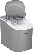 Frigidaire Ice Maker EFIC189, Countertop Ice Maker with Transparent Window, Bullet Ice Maker, 26 lbs. Capacity per day, Small Ice Maker Machine – 11.6D x 8.7W x 11.4H, Silver (Packaging May Vary)