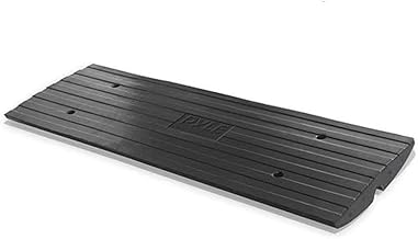 Pyle Car Driveway Curb Ramp - Heavy Duty Rubber Threshold Ramp - Also for Loading Dock, Garage, Sidewalk, Truck, Scooter, Bike, Motorcycle, Wheelchair Mobility & Other Vehicle - Pyle PCRBDR24