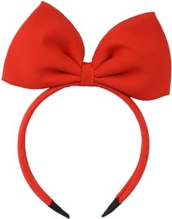 Hair Band Bow Headbands Headdress for Women and Girls, Perfect Hair Accessories for Party and Cosplay (Red)