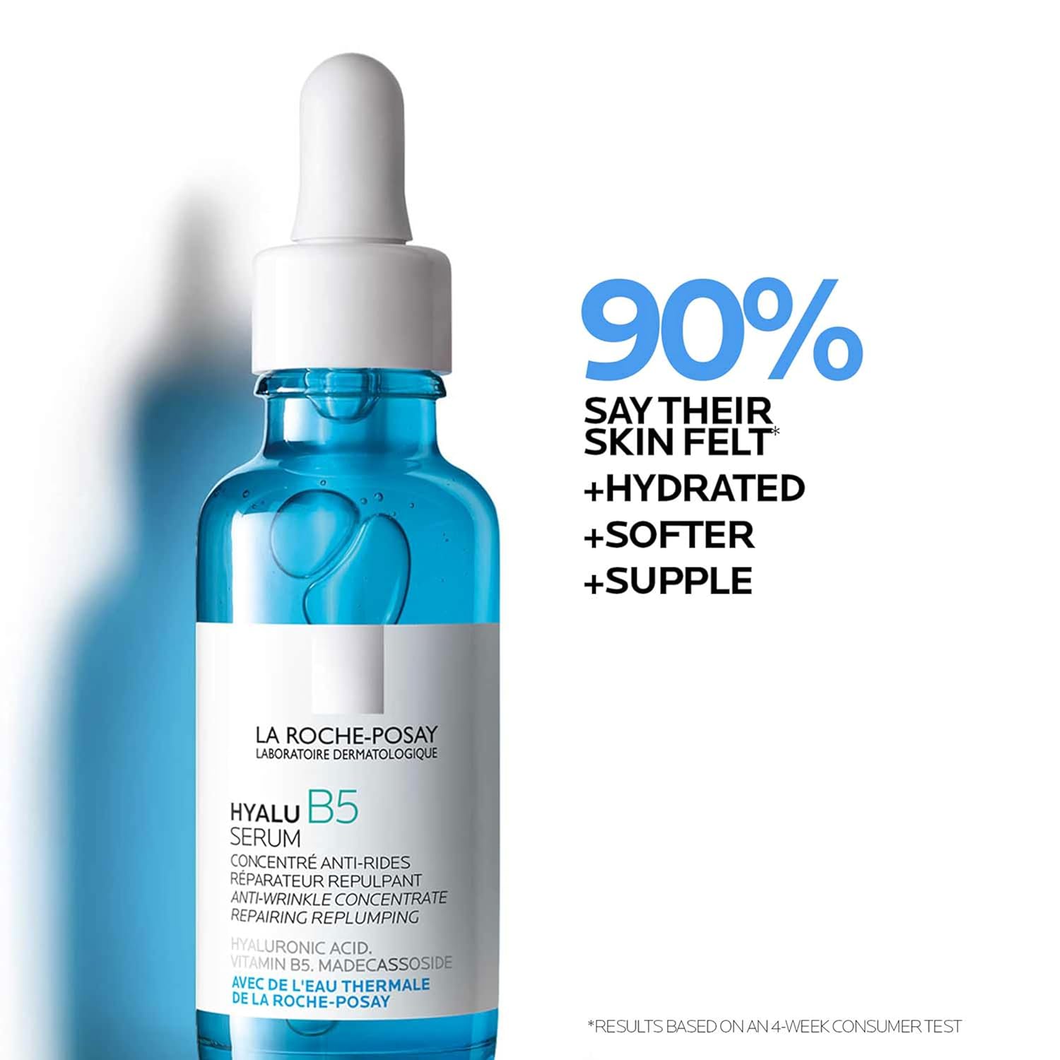 La Roche-Posay Hyalu B5 Pure Hyaluronic Acid Serum for Face, with Vitamin B5, Anti-Aging Serum for Fine Lines and Wrinkles, Hydrating Serum to Plump and Repair Dry Skin, Safe on Sensitive Skin-3