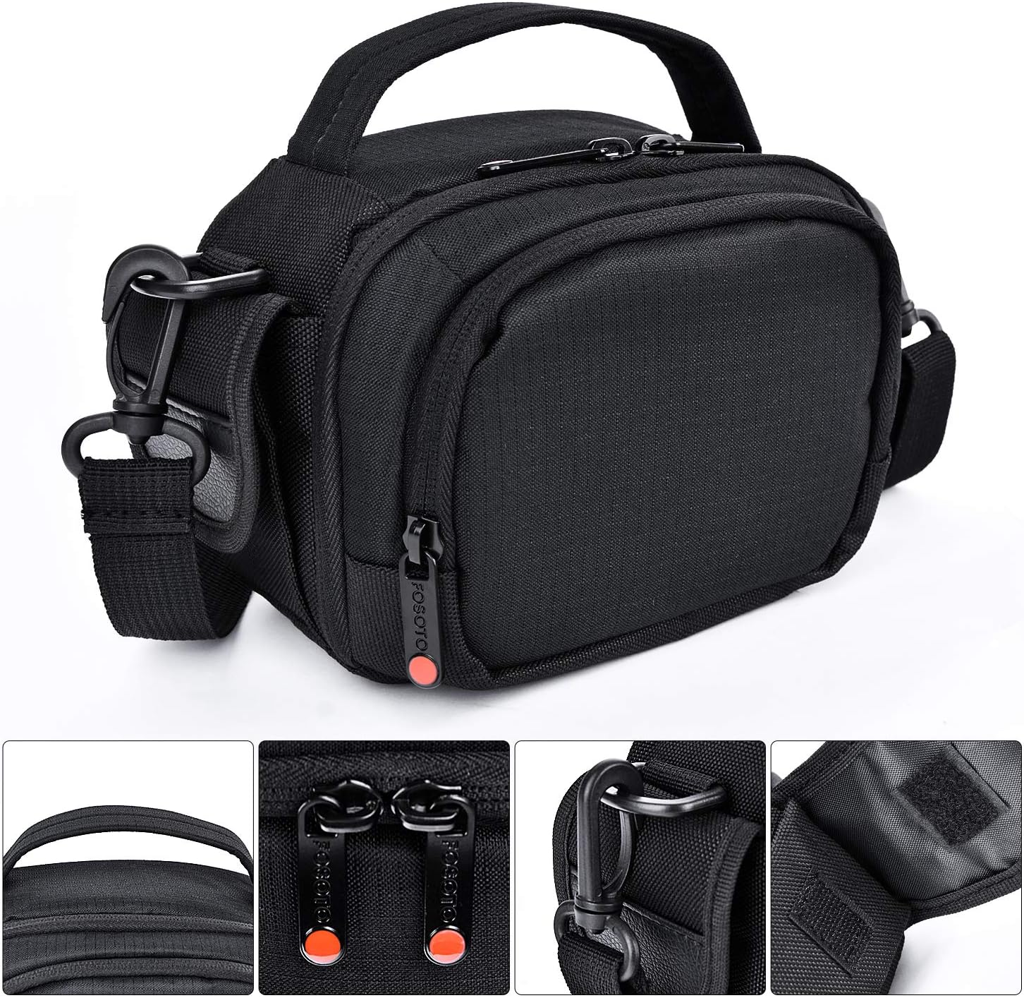 FOSOTO Camera Camcorder Case Compatible for Canon VIXIA HF R800 R700,Sony HDR-CX405 CX675 CX670 SR12 FDRAX53,Panasonic HC-V770 HC-V180 HD,RockBirds HDV-5052STR,PowerLead PL-601 Puto PLD078 HC-V770 HD-1